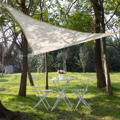 Güverte Veranda için HDPE UV Yelken Gölge Dik Açı Üçgen Tarp Tente