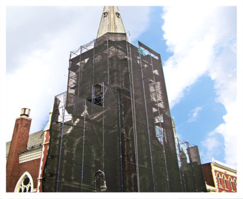 Alev Siyah Yangın Geciktirici Enkaz Netleştirme 2m X 50m 80gsm Düşme Önlendi